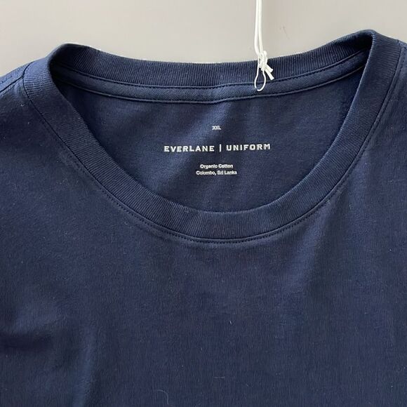 NWT Everlane The Organic Cotton Crew Uniform T-Shirt in Navy Size XXL - Picture 5 of 11